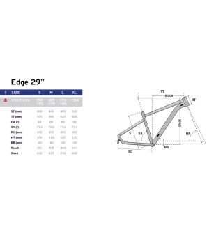 Bicicletas Lapierre Edge Edge 3.9 3x7 vel.
